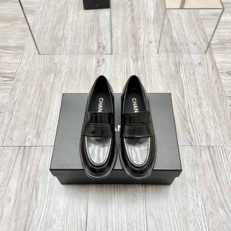 Ch*el leather shoes